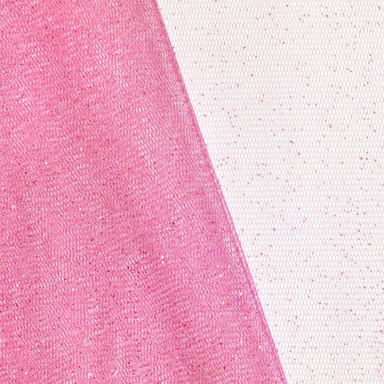Bubblegum Pink Glitter Tulle